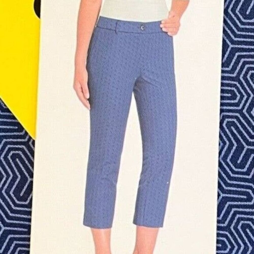 Hilary Radley Stretch Slim‎ Leg Crop Pant Size 8 NWOT